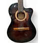 Used Ibanez GA35TCE Brown Sunburst Classical Acoustic Electric Guitar