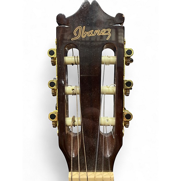 Used Ibanez GA35TCE Brown Sunburst Classical Acoustic Electric Guitar