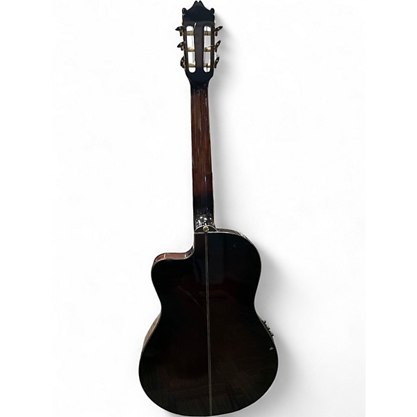 Used Ibanez GA35TCE Brown Sunburst Classical Acoustic Electric Guitar