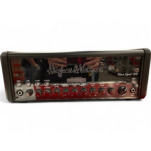 Used Hughes & Kettner black spirit 200 Solid State Guitar Amp Head