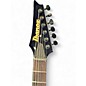 Used Ibanez RGR52ET Black and Gold Solid Body Electric Guitar