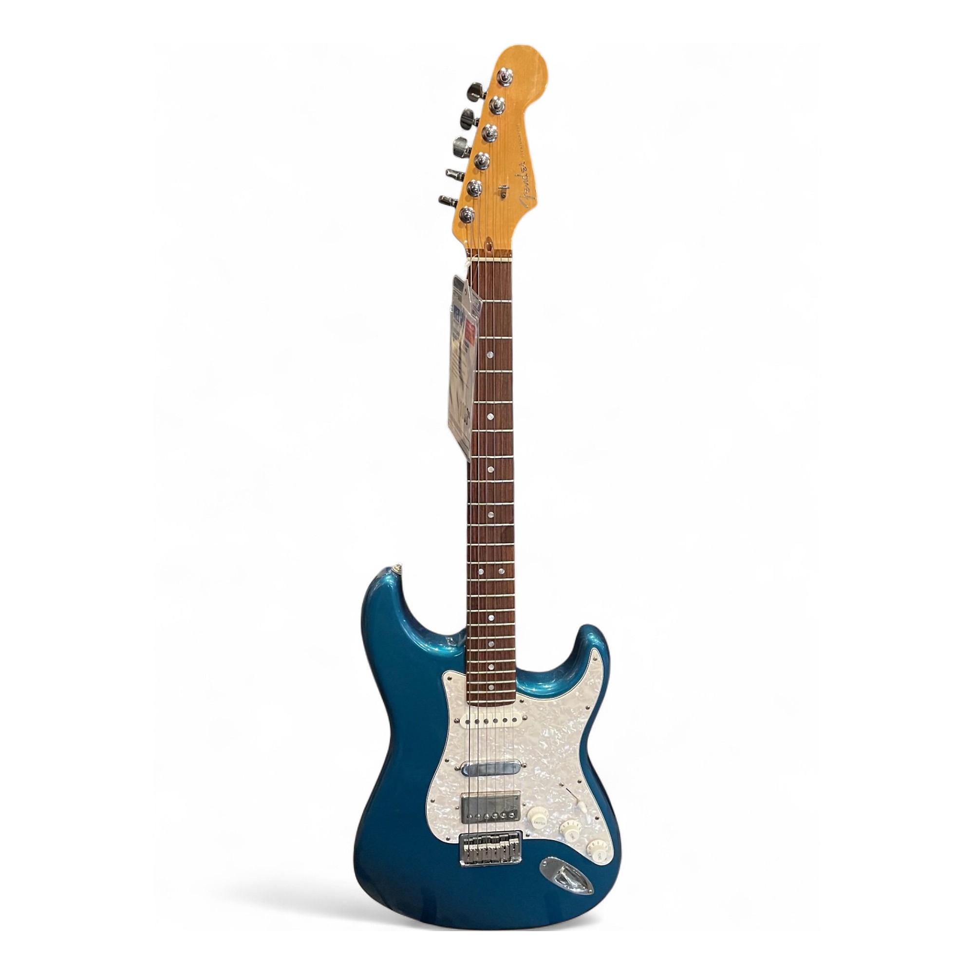 Used 2009 Fender American Deluxe Stratocaster HSS Metallic Aqua