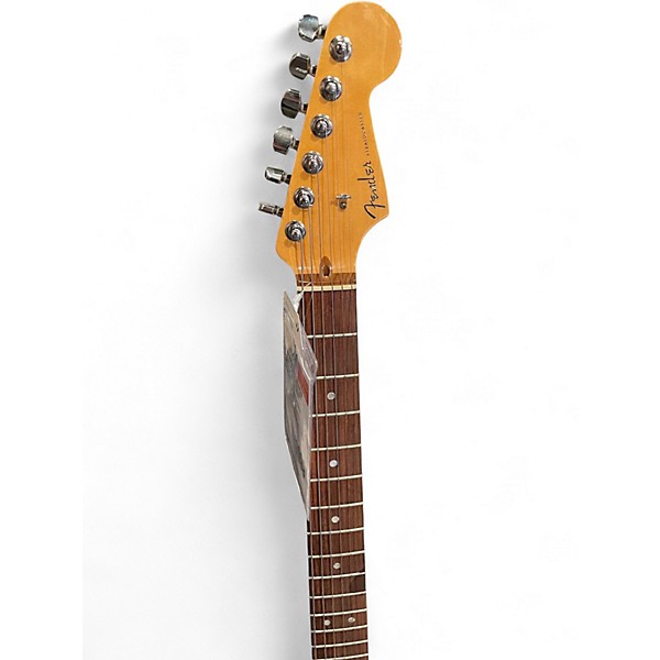 Used 2009 Fender American Deluxe Stratocaster HSS Metallic Aqua Marine Solid Body Electric Guitar