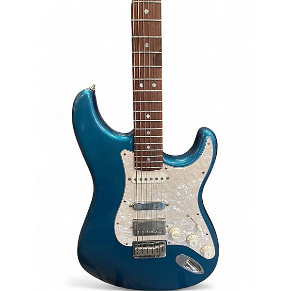 Used 2009 Fender American Deluxe Stratocaster HSS Metallic Aqua Marine Solid Body Electric Guitar