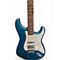 Used 2009 Fender American Deluxe Stratocaster HSS Metallic Aqua Marine Solid Body Electric Guitar