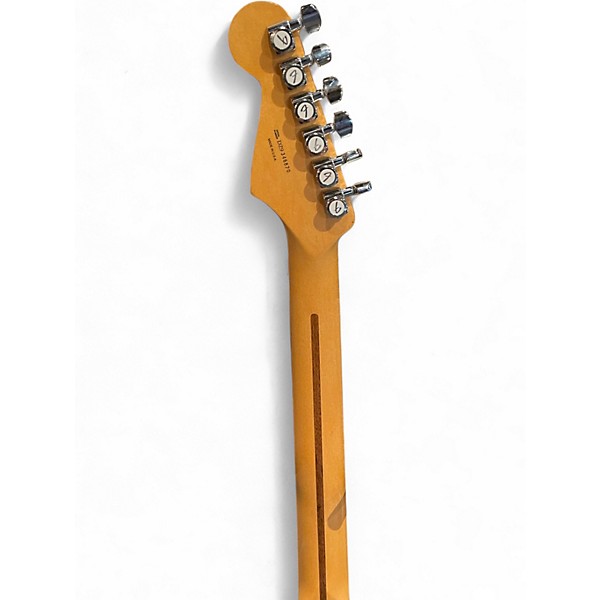 Used 2009 Fender American Deluxe Stratocaster HSS Metallic Aqua Marine Solid Body Electric Guitar