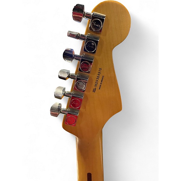 Used 2009 Fender MIM Standard LH Stratocaster Blue Solid Body Electric Guitar