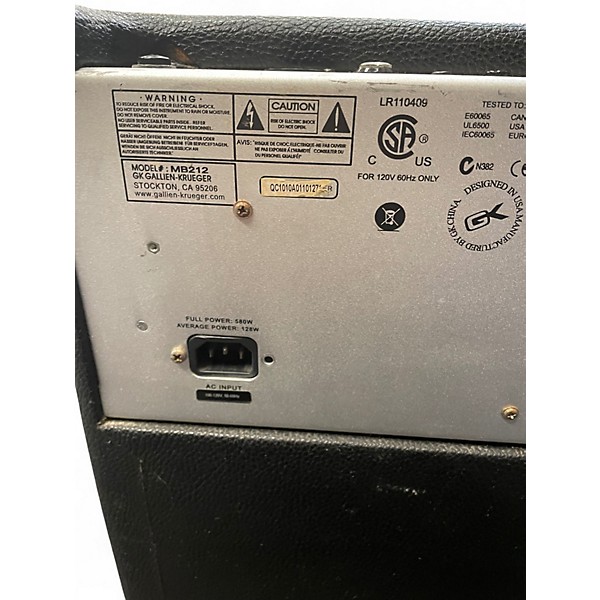 Used Gallien-Krueger MB212-II Ultralight 500W 2x12 Bass Combo Amp