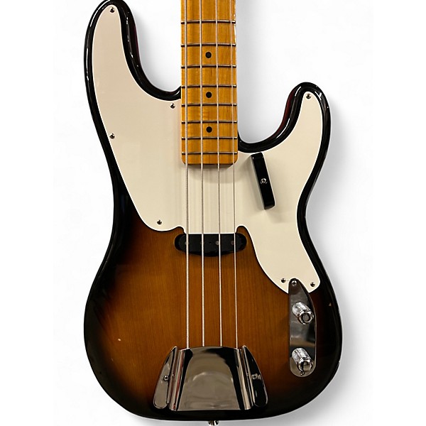 Used Fender 1954 AMERICAN VINTAGE II PRECISION BASS 2 Tone Sunburst Electric Bass Guitar