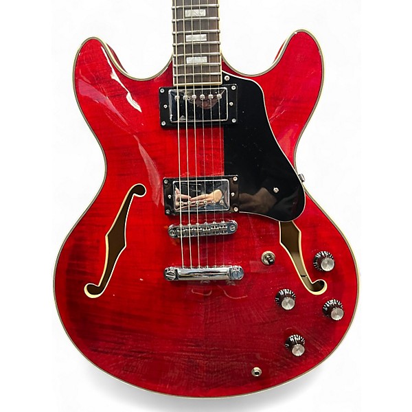 Used Sire H7 Cherry Hollow Body Electric Guitar