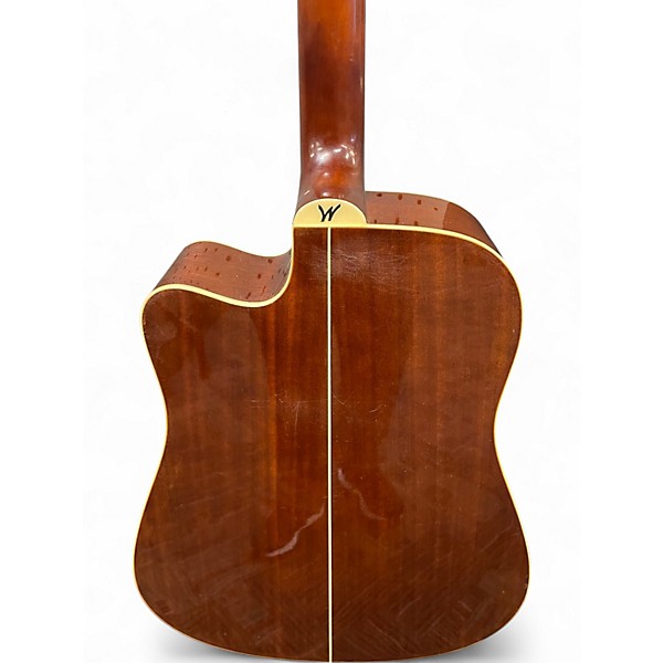 Used Washburn WD10CE Natural Acoustic Guitar