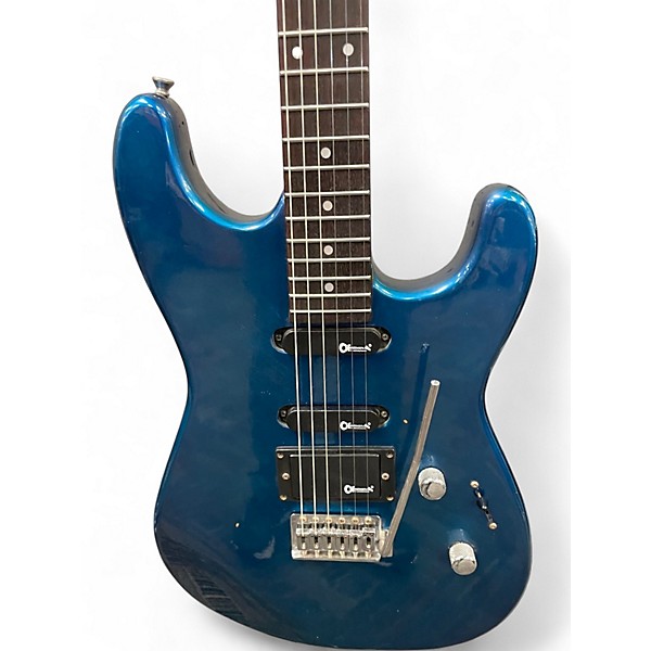 Used Charvette By Charvel Double Cut Blue Solid Body Electric Guitar