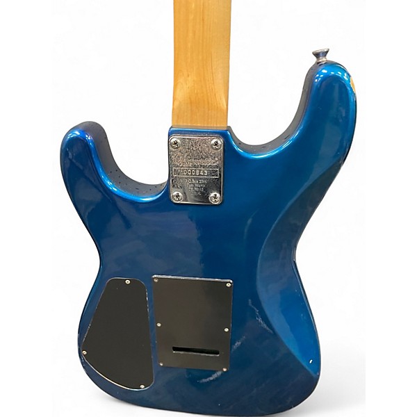 Used Charvette By Charvel Double Cut Blue Solid Body Electric Guitar