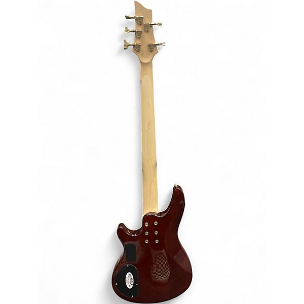 Used Schecter Guitar Research Diamond Series Omen Extreme 5 Natural Electric Bass Guitar