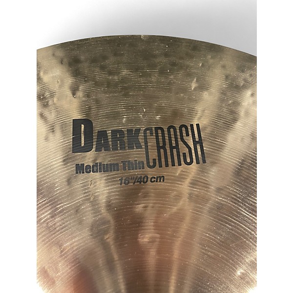 Used Zildjian 16in K Medium Dark Thin Crash Cymbal