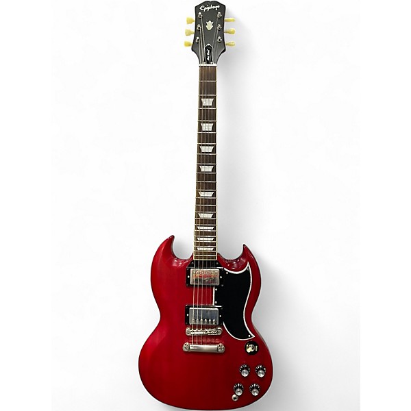 Used Epiphone inspired by sg Cherry Solid Body Electric Guitar
