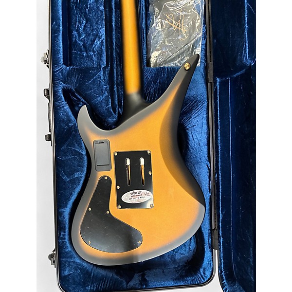 Used 2016 Schecter Guitar Research Synyster Gates Signature Custom S SIGNED 97 OF 100 Black and Gold Solid Body Electric G...