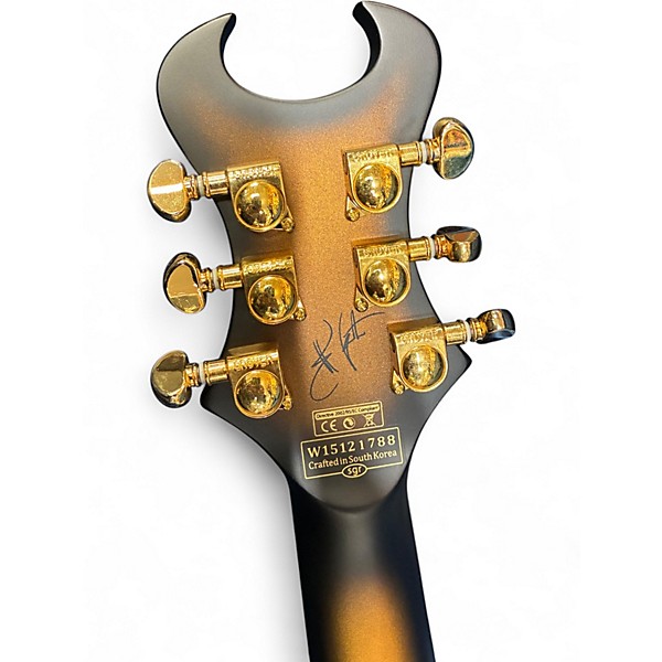 Used 2016 Schecter Guitar Research Synyster Gates Signature Custom S SIGNED 97 OF 100 Black and Gold Solid Body Electric G...