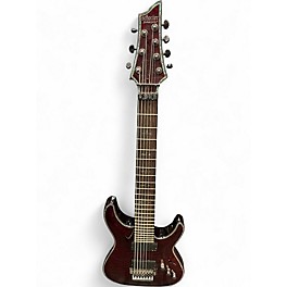 Used Schecter Guitar Research Hellraiser C7 Floyd Rose Crimson Red Trans Solid Body Electric Guitar