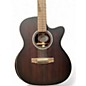 Used Mitchell T433CE Brown Edgeburst Acoustic Electric Guitar