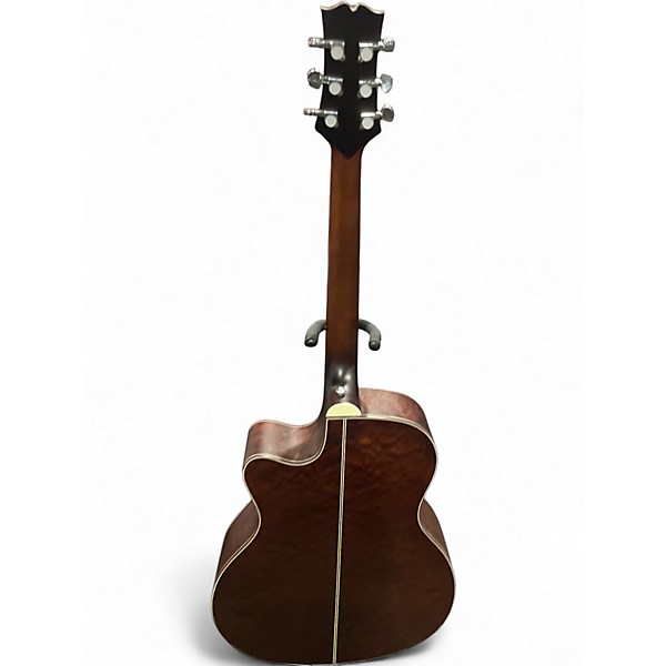 Used Mitchell T433CE Brown Edgeburst Acoustic Electric Guitar