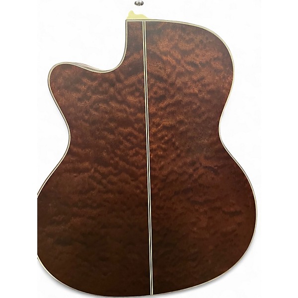 Used Mitchell T433CE Brown Edgeburst Acoustic Electric Guitar