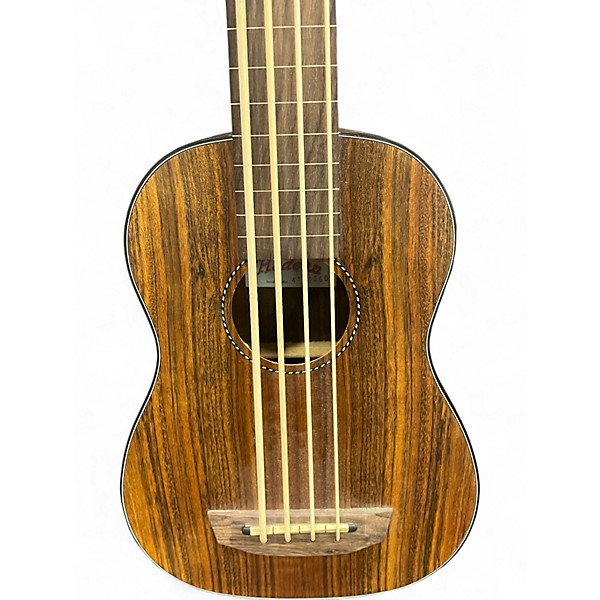 Used Hadean ukb-23 fretless bass koa Ukulele