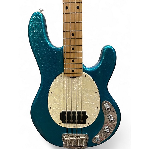 Used Sterling by Music Man Ray34 BLUE SPARKLE Electric Bass Guitar