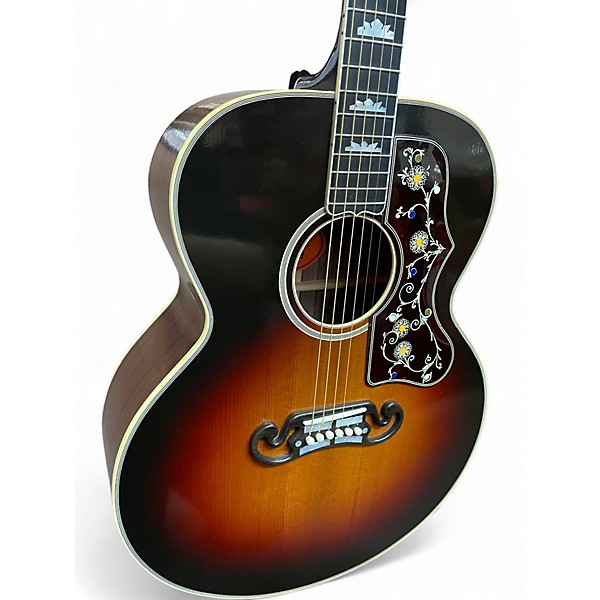 Used Gibson CUSTOM SHOP pre war sj200 2 Color Sunburst Acoustic Electric Guitar