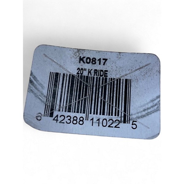 Used Zildjian 20in K Ride Cymbal