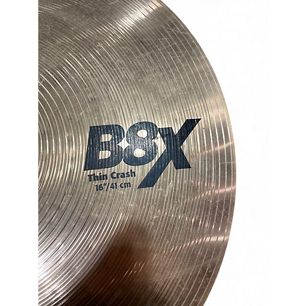 Used SABIAN 16in B8X thin crash Cymbal