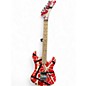 Used EVH 5150 STRIPE SERIES Red with Black and White Stripes Solid Body Electric Guitar thumbnail