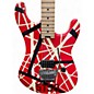 Used EVH 5150 STRIPE SERIES Red with Black and White Stripes Solid Body Electric Guitar