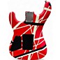 Used EVH 5150 STRIPE SERIES Red with Black and White Stripes Solid Body Electric Guitar