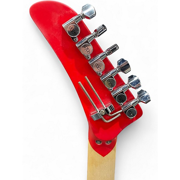 Used EVH 5150 STRIPE SERIES Red with Black and White Stripes Solid Body Electric Guitar