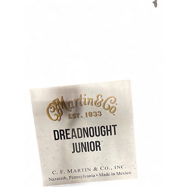 Used Martin Dreadnought Junior Natural Acoustic Electric Guitar