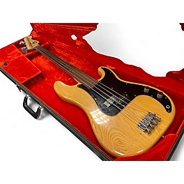 Vintage 1978 Fender Precision Bass Fretless Vintage Natural Electric Bass Guitar
