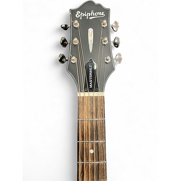 Used Epiphone Masterbuilt DR-400 MCE NAS Vintage Natural Acoustic Electric Guitar