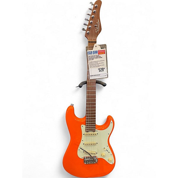 Used Schecter Guitar Research Nick Johnston Traditional Atomic Orange Solid Body Electric Guitar
