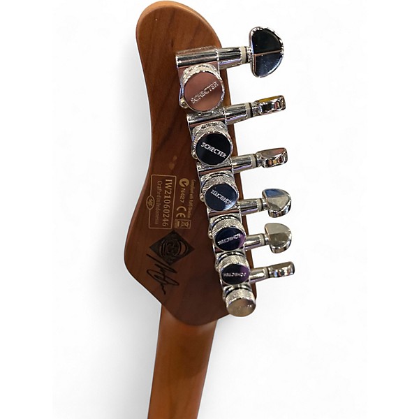 Used Schecter Guitar Research Nick Johnston Traditional Atomic Orange Solid Body Electric Guitar