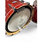 Used Pearl 4 Piece Masters Maple Complete Red Sparkle Drum Kit
