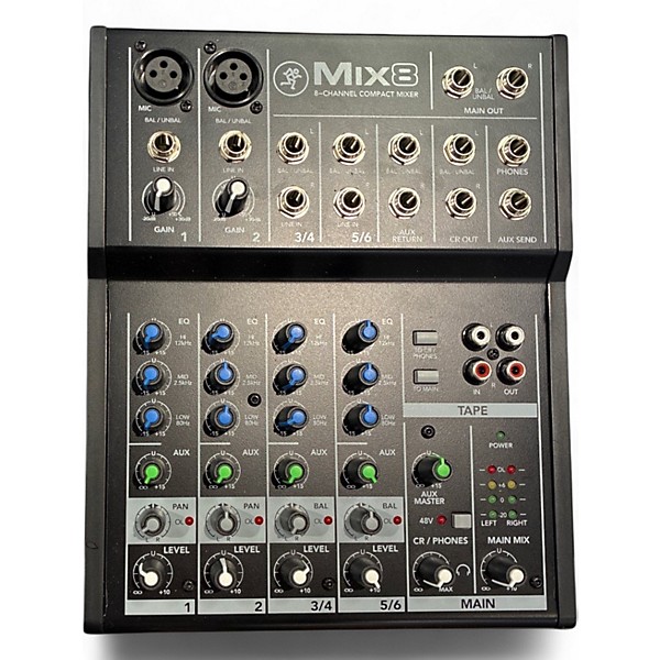 Used Mackie Mix 8 Powered Mixer