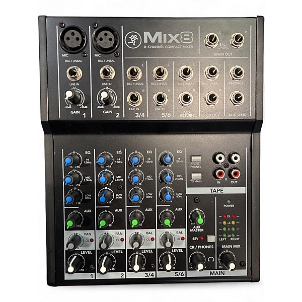 Used Mackie Mix 8 Powered Mixer