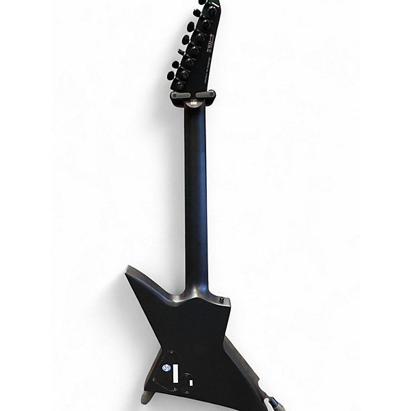 Used ESP LTD EX-7 Baritone Black Metal Satin Black Solid Body Electric Guitar