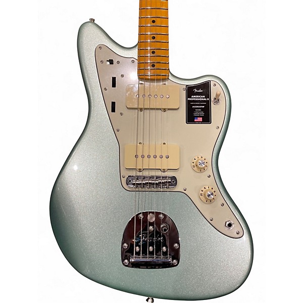Used Fender american professional II Jazzmaster MYSTIC SURF GREEN Solid Body Electric Guitar