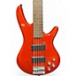 Used Ibanez GSR205 5 String Orange Electric Bass Guitar