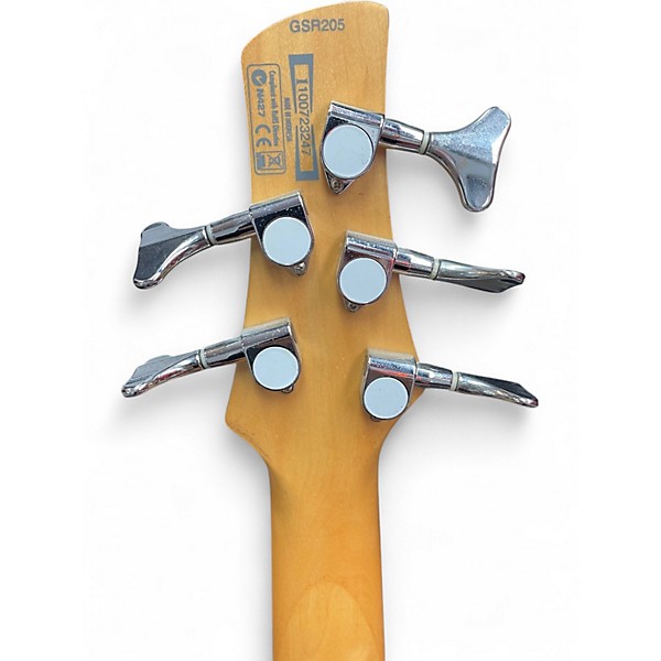 Used Ibanez GSR205 5 String Orange Electric Bass Guitar