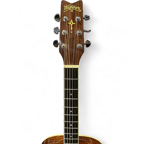 Used Washburn sj-28s Natural Acoustic Guitar