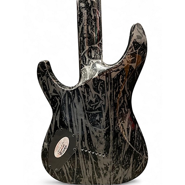 Used Schecter Guitar Research C-7 silver mountain  Silver Mountain Solid Body Electric Guitar