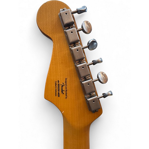 Used Squier STANDARD STRAT 40TH ANNIVERSARY METALLIC AQUA MATALLIC AQUA Solid Body Electric Guitar